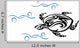 Old Turtle Ocean Waves Wall Decal