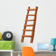 Illustration Wooden Ladder Wall Decal