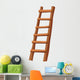 Illustration Wooden Ladder Wall Decal