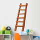Illustration Wooden Ladder Wall Decal