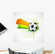 Abstract Style Football Design Wall Decal