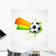 Abstract Style Football Design Wall Decal