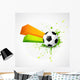 Abstract Style Football Design Wall Decal