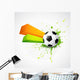 Abstract Style Football Design Wall Decal