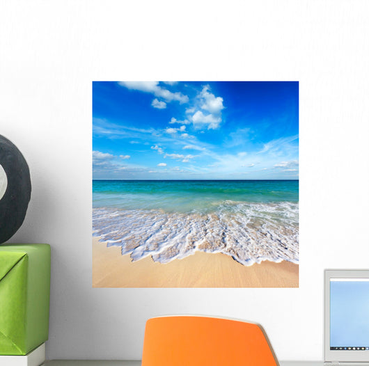 Beautiful Beach and Sea Wall Decal