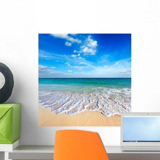 Beautiful Beach and Sea Wall Decal