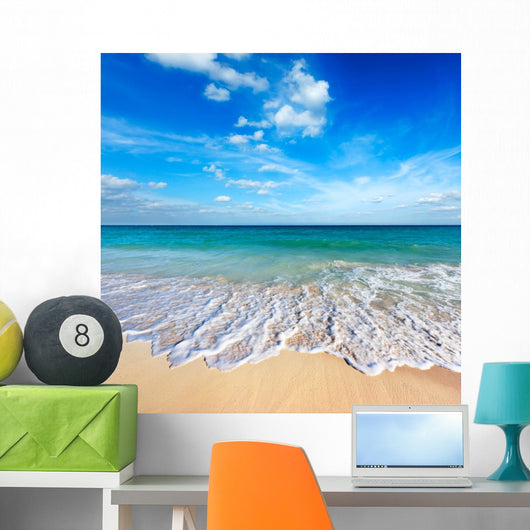 Beautiful Beach and Sea Wall Decal