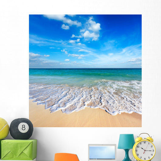 Beautiful Beach and Sea Wall Decal