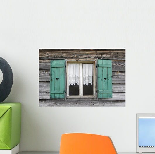 Window Mountain Cabin South Wall Decal