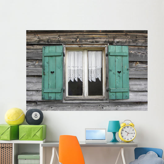 Window Mountain Cabin South Wall Decal
