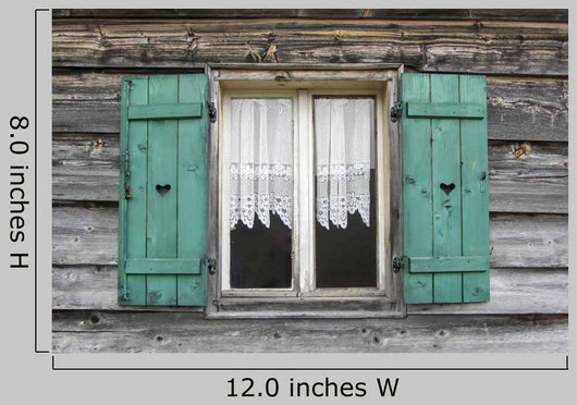 Window Mountain Cabin South Wall Decal