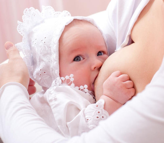 Baby in Hat Breastfeeding Wall Decal