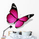Violet Butterfly White Wall Decal