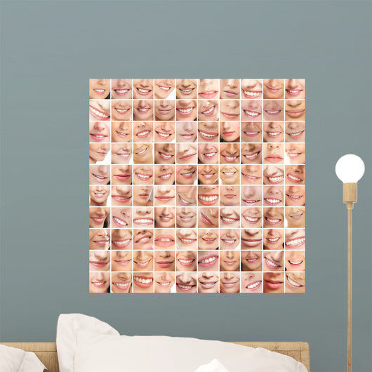 Many Different Smiles Young Wall Decal