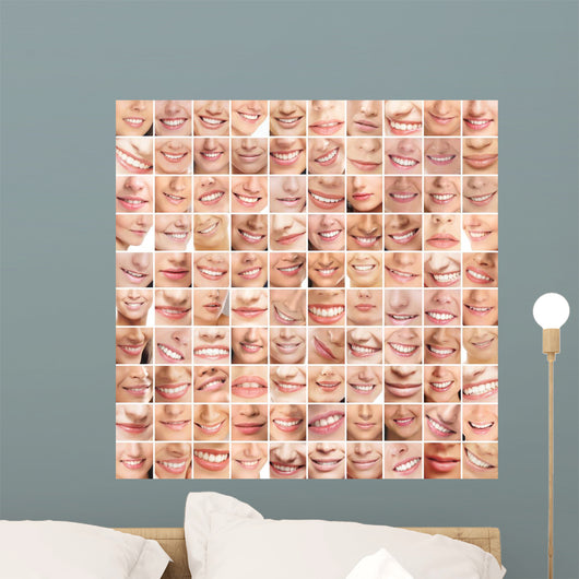Many Different Smiles Young Wall Decal