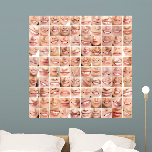 Many Different Smiles Young Wall Decal