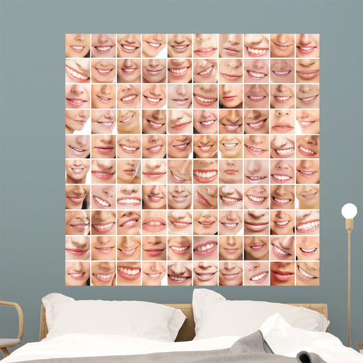 Many Different Smiles Young Wall Decal