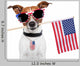 American Dog Wall Decal