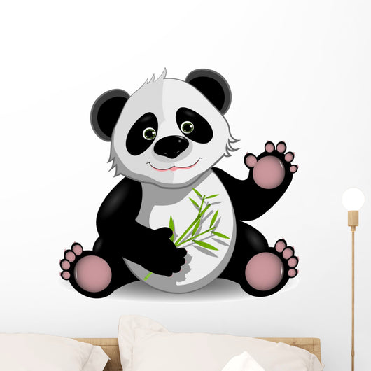 Funny Panda Wall Decal