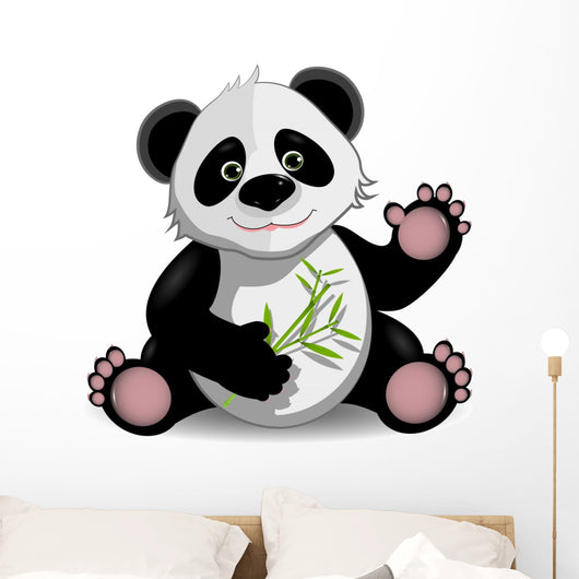 Funny Panda Wall Decal