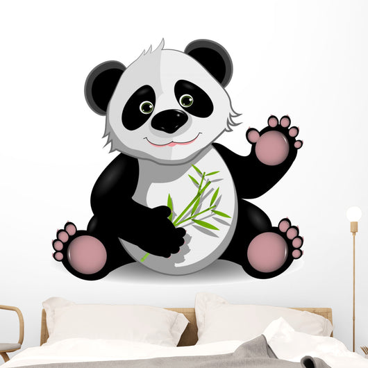 Funny Panda Wall Decal