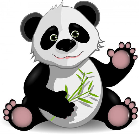 Funny Panda Wall Decal