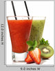 Strawberry and Kiwi Juice Wall Decal