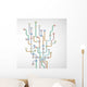 Abstract Subway Map Wall Decal