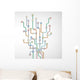Abstract Subway Map Wall Decal