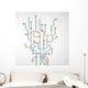 Abstract Subway Map Wall Decal