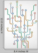 Abstract Subway Map Wall Decal