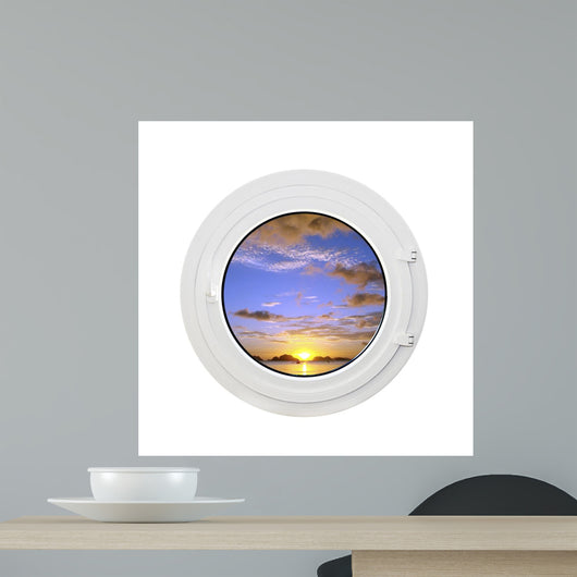 Hublot and Sunset White Wall Decal