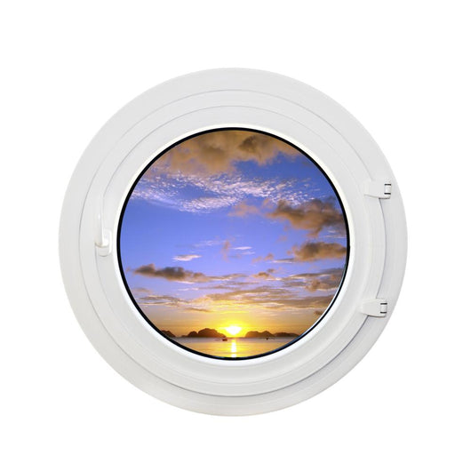 Hublot and Sunset White Wall Decal