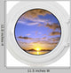 Hublot and Sunset White Wall Decal