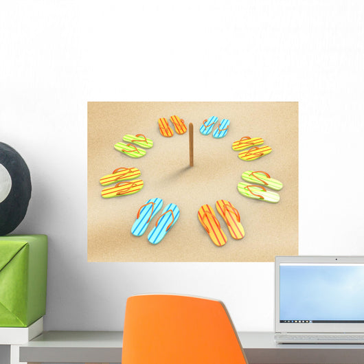 Flip-flops Beach Wall Decal