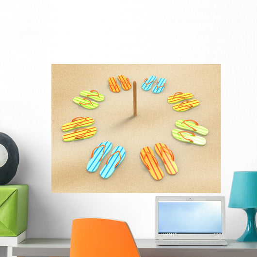 Flip-flops Beach Wall Decal