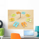 Flip-flops Beach Wall Decal