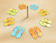 Flip-flops Beach Wall Decal