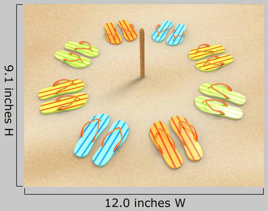 Flip-flops Beach Wall Decal