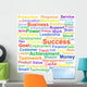 Word Cloud Business Concept Wall Decal