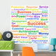 Word Cloud Business Concept Wall Decal