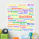 Word Cloud Business Concept Wall Decal