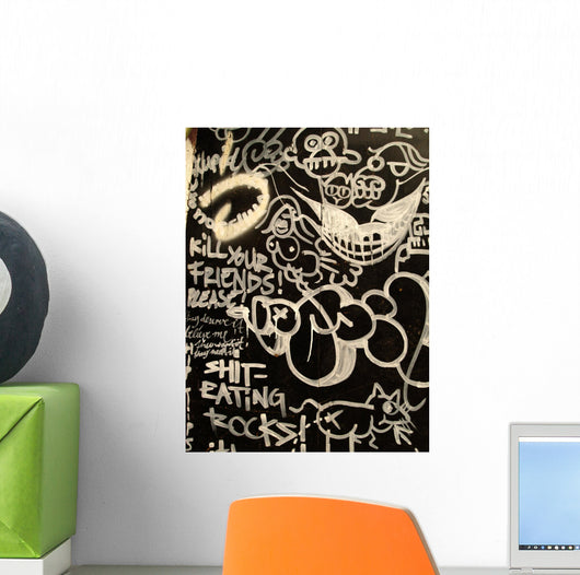 Graffiti Rock Wall Decal