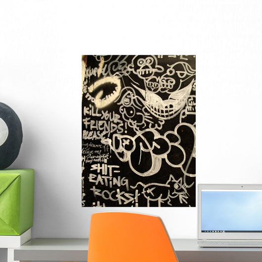 Graffiti Rock Wall Decal