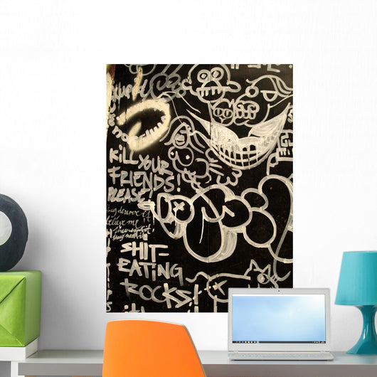 Graffiti Rock Wall Decal