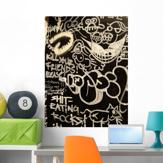 Graffiti Rock Wall Decal