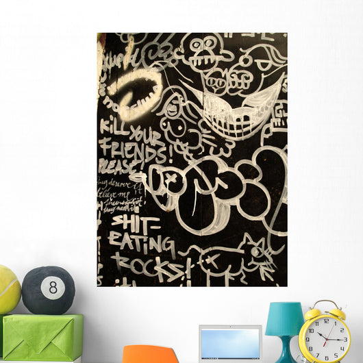 Graffiti Rock Wall Decal