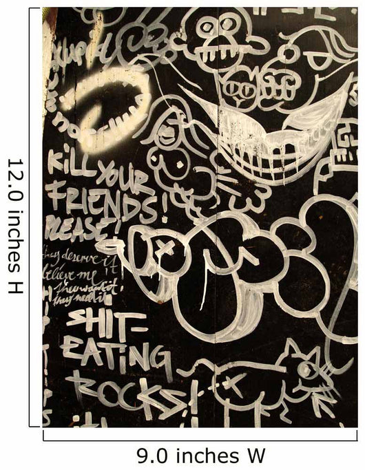 Graffiti Rock Wall Decal