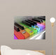 Rainbow Piano with Musical Notes - Light Wall Decal