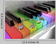 Rainbow Piano with Musical Notes - Light Wall Decal